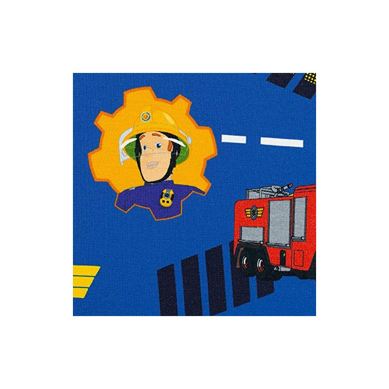 Swafing Fireman Sam Cotton Jersey Fabric for Children Coupon (Blue,