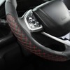 West Llama 3PCS Leather Auto Steering Wheel Cover for 99%