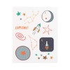 LÄSSIG Textile Sticker Single Application Sticker Rub On, Space, Daypack