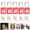 5 Sets 38mm Lockout Lock Insulation LOTO Nylon PA Steel