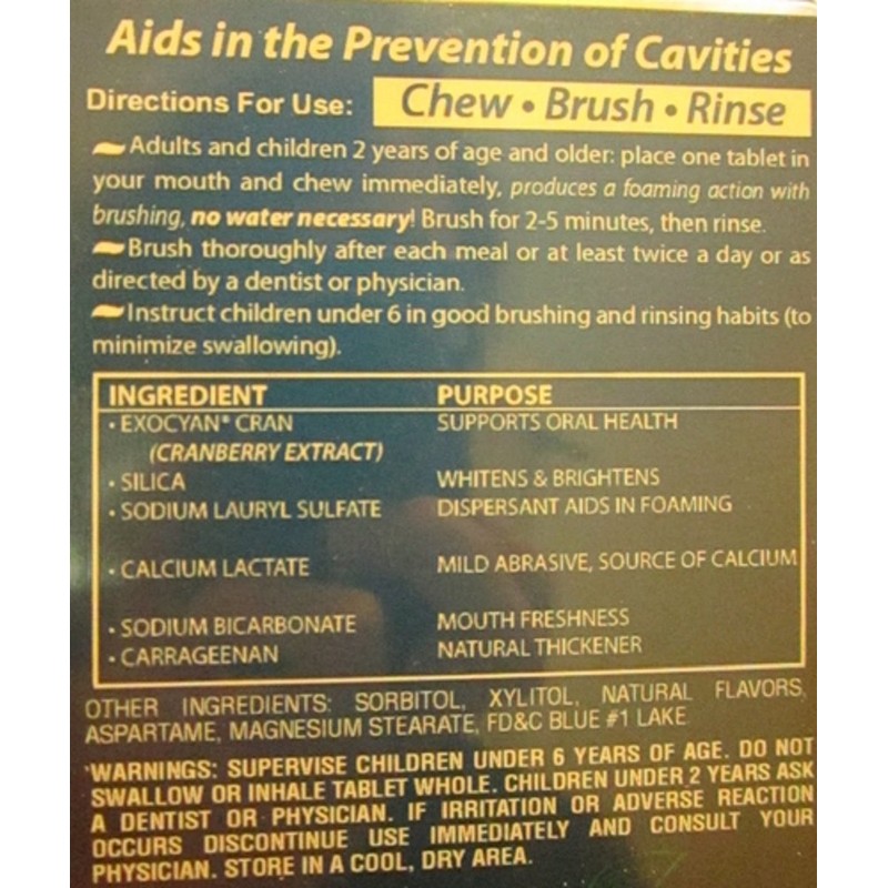 Archtek Toothpaste Tablets Cool Mint - 60 Count per Bottle