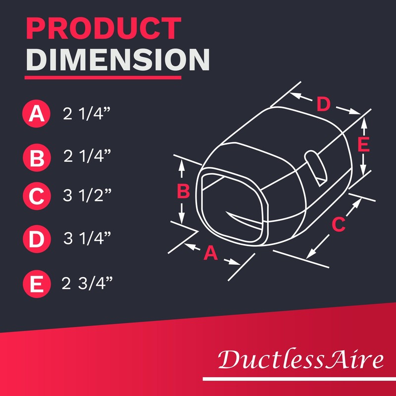 DuctlessAire Mini Split Line Set Cover - Lineset Covers for
