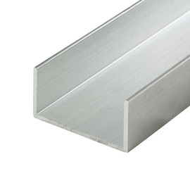 Outwater Mill Finish 1-3/8'' Inside Dimension Aluminum U-Channel 48'' Length (Pack of 3) Alu578-M C-Channel