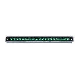 GG Grand General 76293 Green/Green Light Bar (12" 19 LED with Clear Plastic Base Mount)