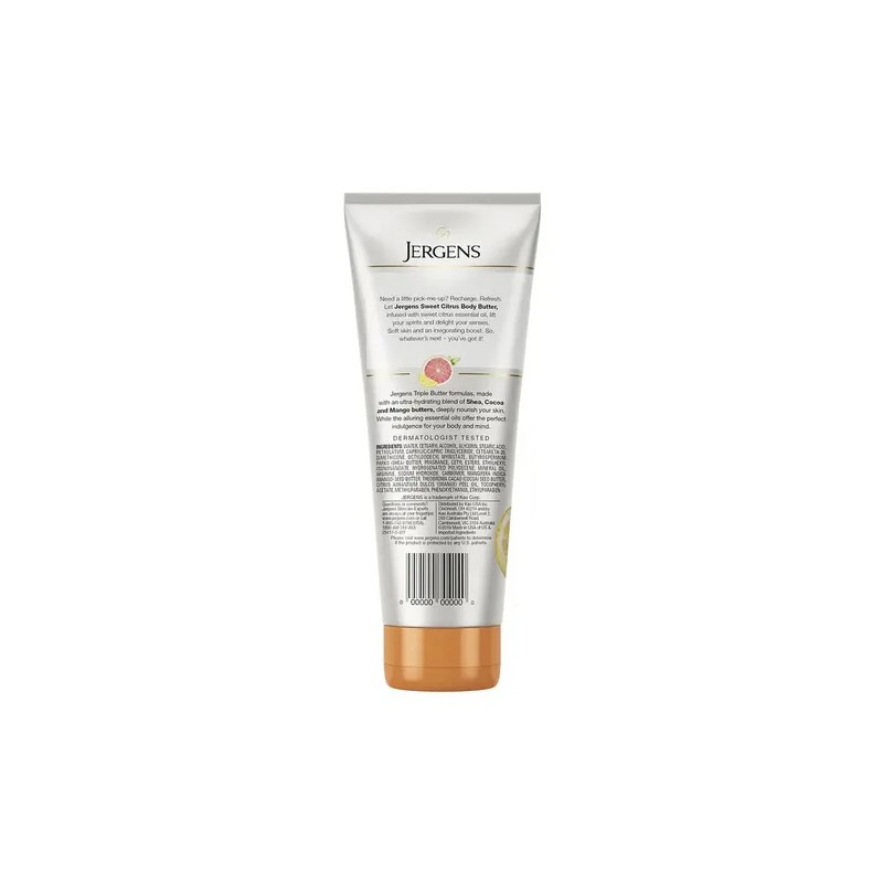 Crema Corporal Jergens Sweet Citrus Manteca Humectante 207ml