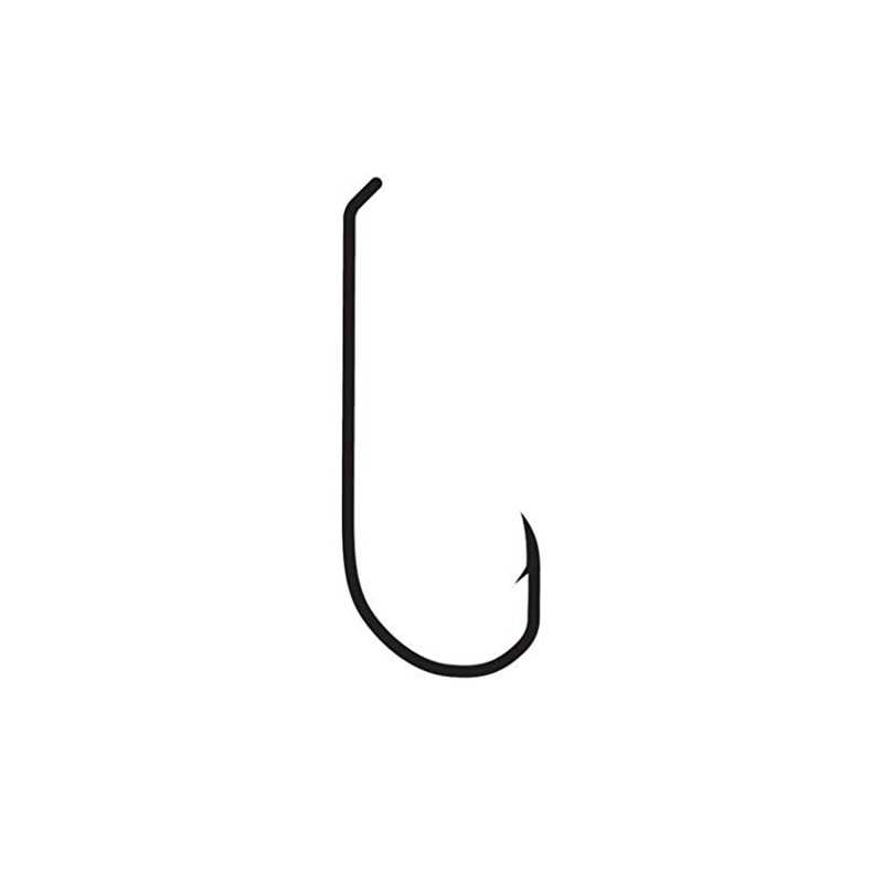 Gamakatsu S10 Standard Down Eye Hook-Pack of 25 (Black, 10)