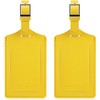Travelambo Luggage Tags for Suitcases Faux Leather Privacy Protection 2