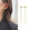 Zeshimb Long Wire Dangle Earrings Gold Tassel Chain Threader Earrings