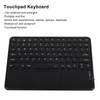 Wireless Keyboard 10in Round Keycap Touchpad Function Portable Widening Enlarging