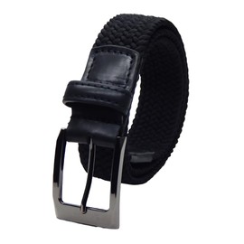 Cinturón Elástico Trenzado Grober León – Ajuste Perfecto (NEGRO)