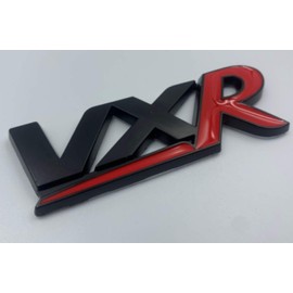 C&A 3D black and red VXR sticker logo car badge boot Matte effect
