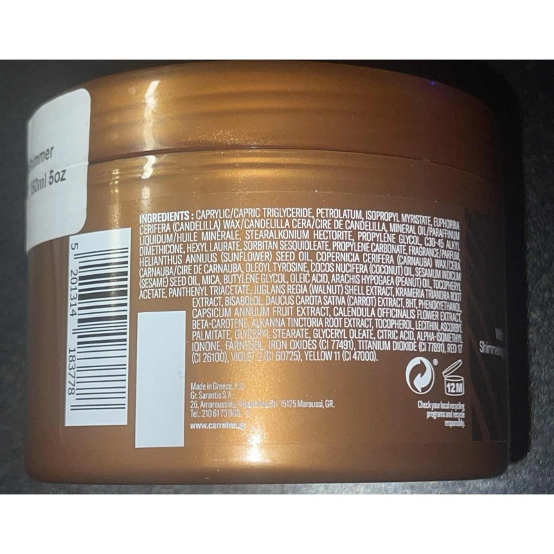 Carroten Gold Shimmer Intensive Tanning Gel SPF0 5.07 fl oz