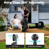 AMACOOL Battery Operated Camping Fan with Light, 20000mAh Rechargeable Clip