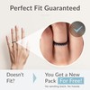 ThunderFit Thin and Stackable Silicone Rings for Women, Rubber Wedding