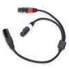 JORIND 5Pin XLR Male to Dual 3Pin XLR Female Cable