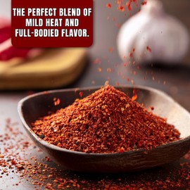Aleppo Pepper – Turkish Red Chili Flakes (Pul Biber) by Turkish Goodies | 3oz Bag | Mild, Smoky Heat | Middle Eastern, Mediterranean Spice | Sealed for Freshness