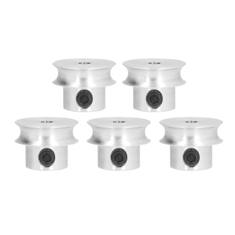 5 Pack Screw Fixed Round Pulley Durable VShaped Pulley with