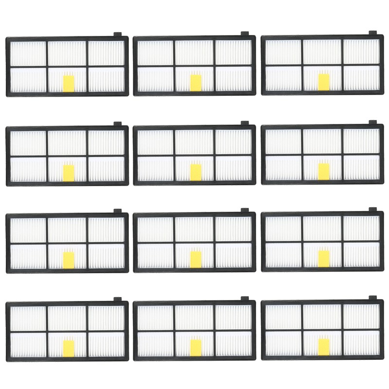12pcs HEPA Filter Replacement Accessories Kit Replenishment for iRobot Roomba