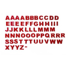 RED Felt Letters, Laser Cut, Perfect Way to Personalize a Bucilla Felt Stocking kit. Great Way to add Customization to a Christmas Craft Project. Letters are 7/8" high.