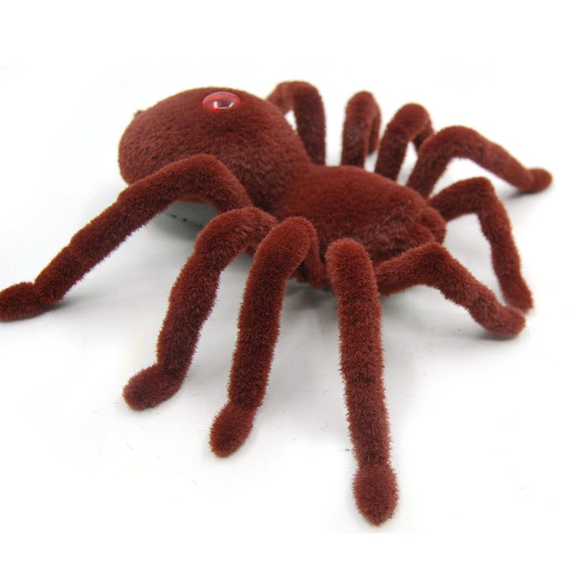 Funny Creepy Soft Scary Plush Spider Infrared Remote Control Tarantula