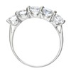 Eternity Ring, Sterling Silver Cubic Zirconia Ring, Claw Set