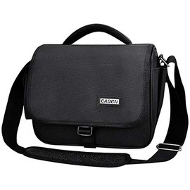 CADeN Camera Bag Case Shoulder Crossbody Bag Compatible for Nikon, Canon, Sony, DSLR SLR Mirrorless Cameras and Lenses (1.0 Black, Large)