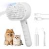 Cepillo De Vapor Para Gatos 4 En 1 Con Luz