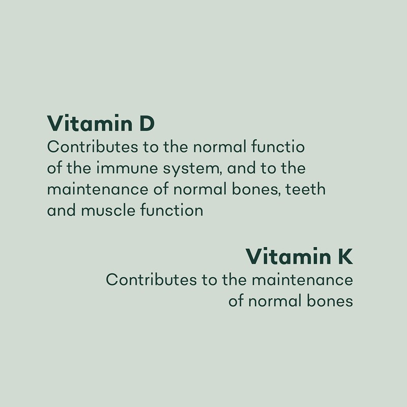 Vitamin D3 K2 Tablets 4000IU - 12 Month Supply -