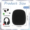 10 Pcs Mini Windscreen for Headset Microphone Small Lavalier Microphone