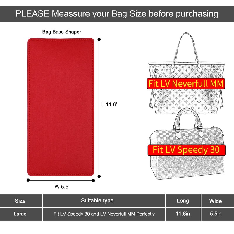 Doxo Felt Organizer Insert Handbag&Tote Purse Organizer Insert Large with