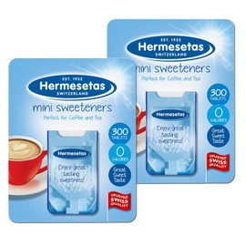 2x 300 Tablets Hermesetas Mini Sweeteners - Bundled by Smart Cutie