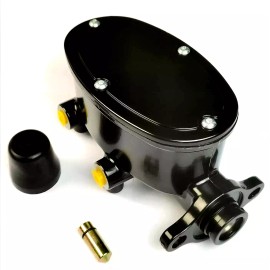 Top Quality High End Oval Aluminum Master Cylinder Disc or Drum Brakes Black Out Series NICE
