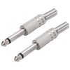 Greluma 8 pieces audio 1/4 inch TS mono plug, 6.35