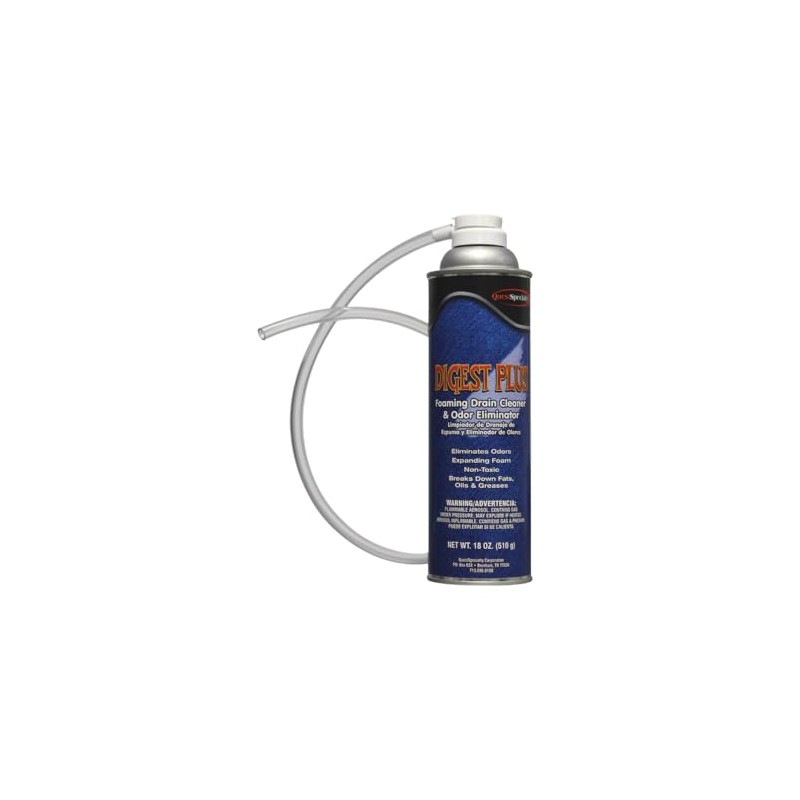 Quest Specialty DIGEST PLUS Foaming Drain Cleaner and Odor Eliminator,