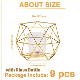 Geometric Candle Holder Wedding Votive Candle Stand Accent Candle Holder Bulk Decorative Candle Holder for Wedding Table Centerpiece Party Supplies