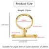 Hdtyyln 2Pcs Brass Water Pipes Clamp, Pipe Support Clamps Fit