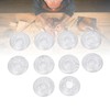 10Pcs Guitar Effect Pedal Footswitch Topper ABS Clear Single Pedal