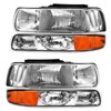 TopAutoGear for 2002 Silverado Headlight Assembly Compatible with 1999 2000