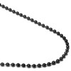 TruTi Black Titanium 3MM Bead Link Necklace Chain 18"