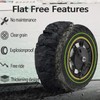 GYL 10 Inch Solid Tires, 60/70-6.5 Rubber Front Rear Tire