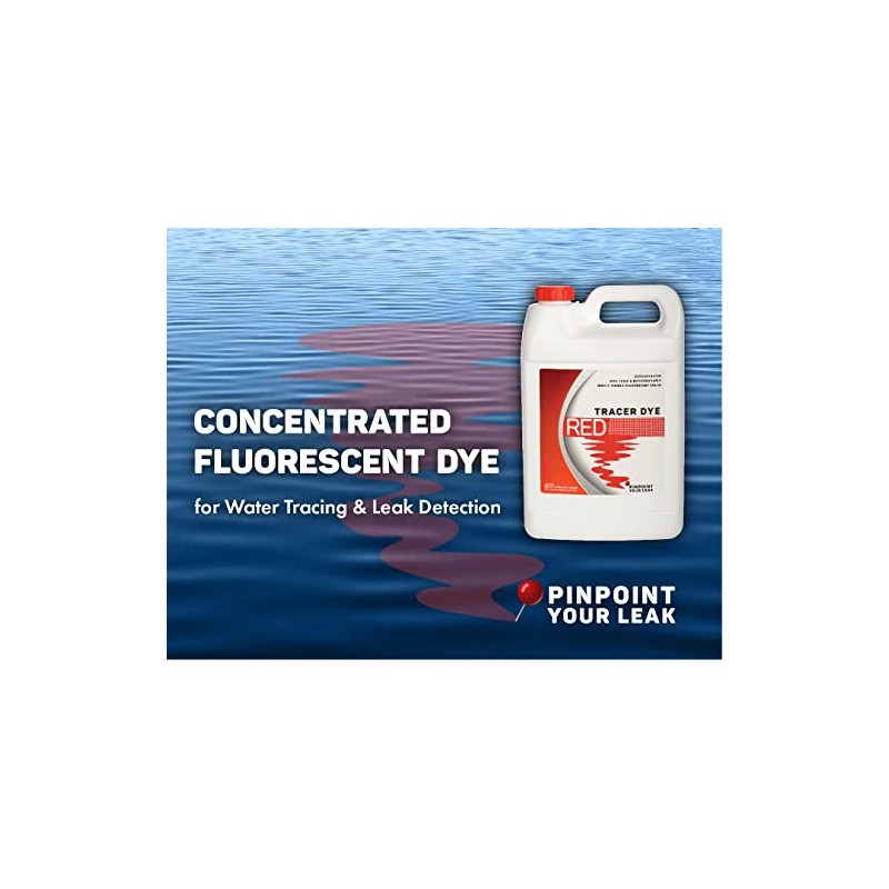 Concentrated Red Tracer Dye - Highly Concentrated Fluorescent Water Tracing