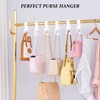 BOCONY Purse Hanger for Closet 6 Pcs, Acrylic Purse Organizer