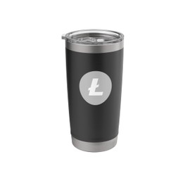 Lite Coin Litecoin Logo Crypto Cryptocurrency Trading Trader Stainless Steel Insulated Tumbler