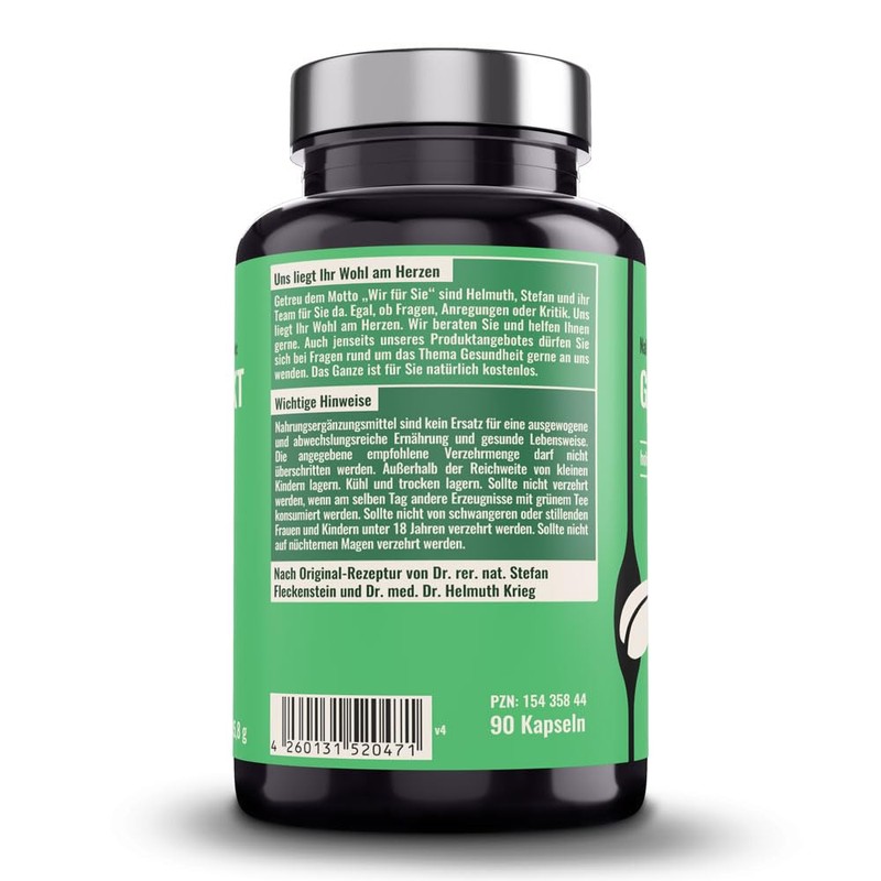 Dr. Fleckenstein Green Tea Extract Highly Concentrated Dietary Supplement with