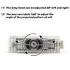YAETCHiEA Car Door Puddle Light Logo Projector Never Fade Ultra-Bright