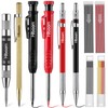 Hiboom 10 Pack Carpenter Pencil Set, 4 Colorful Solid Carpenter