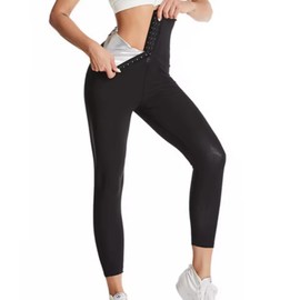 PLEAVIT Women's Sauna Pants, Leggings, Sweat Wear, Sauna Suit, Fitness, Thermal, Long Pants, Training, L