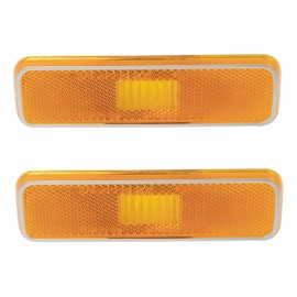 Front Side Marker Light Set Compatible with 1984-1989 Dodge D100 1981-1993 D150 D250 D350 1979-1983 Omni Ramcharger W100 W150 W250 W350 Plymouth Horizon 1981 Trailduster CH2550101
