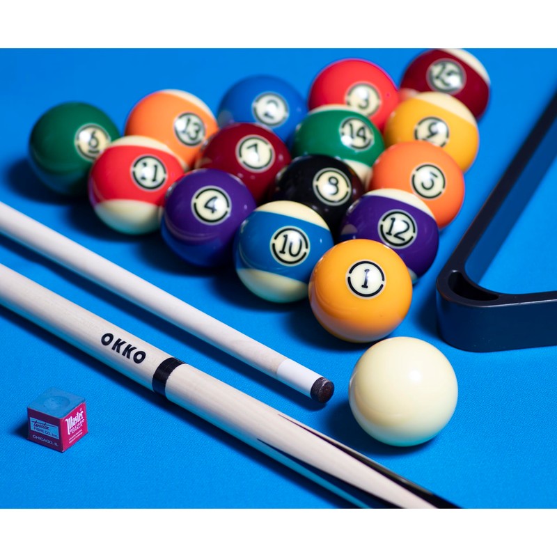 OKKO Pool Billiard House Bar Short Cue Sticks 48”, Glue-On