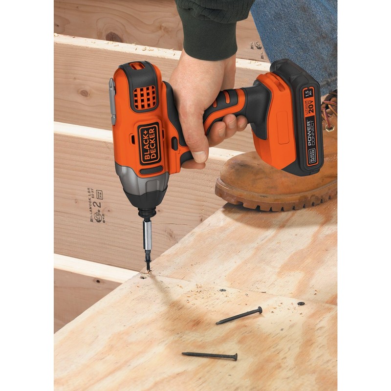 BLACK+DECKER 20V MAX* POWERCONNECT 1/4 in. Cordless Impact Driver Kit